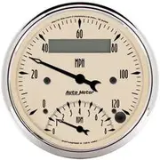 Autometer Antique Beige Tachometer/Speedo Combo - 3 3/8 Inch, AU1881