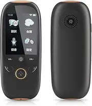 Smart Language Translator Device, Support 2 Inch High-Definition Touch Screen, Accurate Real-Time Translation in 75 Languages, Suitable for Conference Travel Learning,Black Needed Efficency FANDIAO