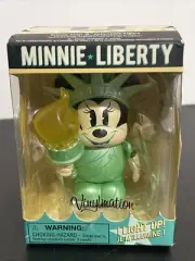DISNEY MINNIE LIBERTY MINNIE MOUSE NEW YORK 3" LIGHT-UP VINYLMATION ~ NEW IN BOX