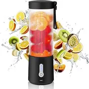 PIPIMOO Portable Blender Personal Size Blender - 15.2Oz USB Rechargeable 4000mAh Mini Blender with 6 Blades Juicer Cup | BPA-Free Shakes and Smoothies, Food Mixer | For Home Sports Outdoors Travel