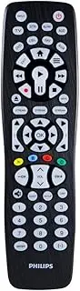 Philips Universal Remote Control, Backlit, for Samsung, Vizio, LG, Sony, Sharp, Roku, Apple TV, RCA, Panasonic, Smart TVs, Streaming Players, Blu-Ray, DVD, Simple Setup, 8-Device, Black, SRP9488C/27