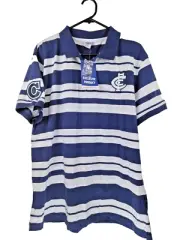 AFL Carlton Blues Football Club S/S Polo Shirt Size XL BNWT Exclusive
