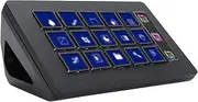 Plyisty Studio Controller, 15 Custom Macro LCD Keys, Audio Mixer Trigger Actions for OBS for Twitch for Youtube, Works with Mac and PC