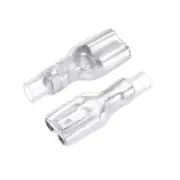 100pcs 6.3mm Quick Splice Wire Terminals Female Connector with Insulated Sleeve