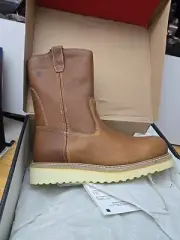 GREAT PRICE ! Wolverine Men's 10" Wellington Work Boot Medium WIdth Brown NEW