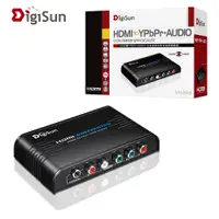 在飛比找PChome24h購物優惠-DigiSun VH594 HDMI轉YPbPr+AUDIO