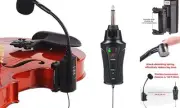 VT-5 Violin Microphone Wireless UHF Gooseneck Pick Up Instrument Clip-on Mic