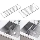 over The Sink Dish Drying Rack Adjustable Expandable for Bathroom Kitchen