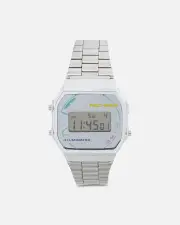 [CASIO] Casio A168wepc-7a X Pac-man Watch Silver - Size ONE ONE Black