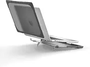 Compatible with MacBook Pro 14 inch Case 2025 2024 2023 2022 2021 M4 A3112 A3185 A3401 M3 A2918 A2992 M2 A2779 M1 A2442 Shockproof Case,Heavy Duty Rugged Protective Case Cover (Grey)
