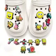 20pcs SpongeBob' Shoes Charms Clogs For Sandals Decor