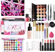 Full Makeup Kit, 29pcs Travel Makeup Palette, Professional Makeup Bundle, Portable Makeup Kit for Women, Comprehensive Makeup Set, All-In-Makeup Palette, Travel-Friendly Makeup Collection