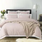 Accessorize White/Natural Tailored Hotel Deluxe Cotton Quilt Cover Set King