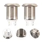 2pcs Doorbell Button Lighted Panel Mount Push Button Round Chime Button Supply