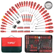 100 PCs Screwdriver Set Non-Slip Precision Screw Bits Sockets Kit w/ Oxford Bag