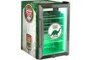 Dino Vintage Fuel Pump Branded Triple Glazed Alfresco 70 Litre Bar Fridge With LED Strip Lights