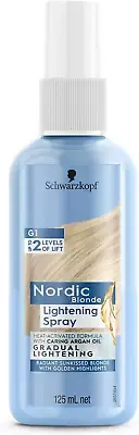 Nordic Blonde, Hair Lightener, Lightening Spray 125Ml NEW AU