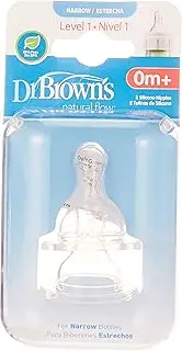 Dr Brown’s Level 1 Narrow Neck Options Plus Teats 2 Pack
