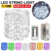 1-10M LED String Battery Powered Copper Wire Fairy Lights Xmas Wedding Party
