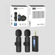 Wireless 3.5Mm Lavalier Lapel Microphone Condenser Mic For Android Phone Laptop