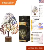Chakra Tree of Life Crystal Decor - Vibrant Gemstone Gifts for Women’s Occasions