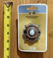 Hampton Bay Wired Lighted Door Bell Push Button Mediterranean Bronze VHTF