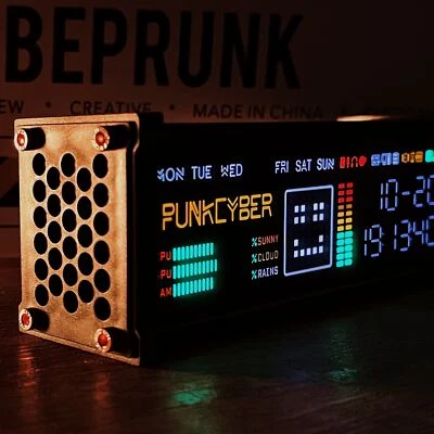 Creative Decoration Clock Electronic Pseudo-fluorescence Tube Clock