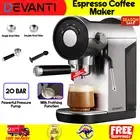 Espresso Coffee Machine 20 Bar Pump Milk Frother Cafe Maker Single Double Shot