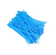 4" Blue Color Cable Ties - Zip Ties 200 Pieces by Apple Crafts