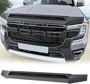 SUERAUTO4X4 Bonnet Protector Guard for Ford Ranger Next Gen 2022 2023 2024 2025, Matte Black Bonnet Stone Hood Guard Cover Trim Car Accessories Exterior, Without Lights
