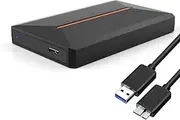 OVNSHVN Mobile Hard Drive Box USB3.0 SATA2.5 Notebook Tape External Hard Drive for OS/Linux Black Easy Installation