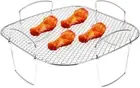 Air Fryer Rack Grilling Rack Stainless Steel Dehydrator Rack Multi-Purpose Cooki