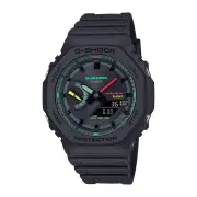 Casio G Shock Duo Multi-Fluro B/T Solar Alarm 200MBlack Face And Resin Band GAB2100MF-1A