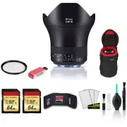 Zeiss Milvus 15mm f/2.8 ZE Lens for Canon EF - 2111-790 - Kit with 2x 64GB