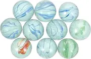 ERINGOGO 15pcs Glass Marbles Decorative Marbles for Games and Aquariums Smooth Surface Unique Design for Teaching and Fun
