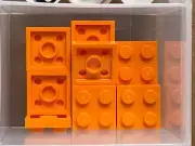 LEGO Parts - Orange Plate 2 x 2 - No 3022 - QTY 10