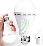 DanYee Emergency Rechargeable Light Bulb 【1YEAR WARRAMTY】 4-5 Hours Light UP ，2400mAh 9W 6000K ,Stay Lights Up When Power Failure, LED Light Bulbs for Home, Camping, Tent (White 1Pack )