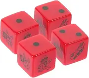 Toyvian 2set Game Dice for Board Games Portable Playing Dice for Family Gatherings and Parties for