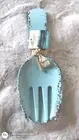 Cynthia Rowley BLUE SCROLL MEDALLION SALAD SERVING FORK SPOON Set melamine NEW