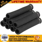 8PCS BLACK SPARK PLUG WIRE BOOT HIGH HEAT SHIELD PROTECTOR HEADER COVER SLEEVE