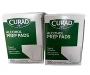 CURAD Alcohol Prep Pads, Thick Alcohol Swabs 2 PK