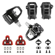 VENZO 3 in 1 SPD-SL & SPD Compatible Indoor Bike Pedals, Toe Cages & Cleats Set