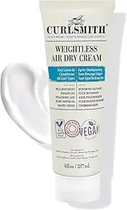 CURLSMITH - Weightless Air Dry Cream - Vegan Leave-In Conditioner for Any Hair Type, Smooths Hair (8 fl oz)
