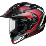 瀧澤部品 日本 SHOEI HORNET ADV 全罩安全帽 越野帽 SOVEREIGN TC-1 黑紅白 多功能鳥帽