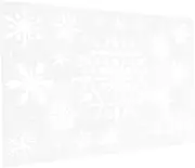 Snowflake Stencil for Painting Reusable Plastic Template for Holiday Decor Art and Journaling for Wood Card Making and Commercial Displays