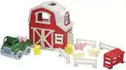 Green Toys Farm Playset with Barn, Truck, and Farmer Characters