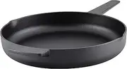[KitchenAid] 48395 Seasoned Cast Iron Frying Pan/Skillet, 12 Inch - Black