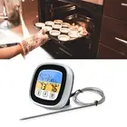 Digital Timer Thermometer Touch Screen Stainless Steel Meat Thermometer XG