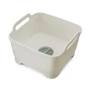 Joseph Joseph Wash & Drain Washing Up Bowl - Light Stone / Sage