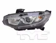 TYC Left Side Halogen Headlight For Honda Civic None Touring 2016-2018 Model (for: Honda)